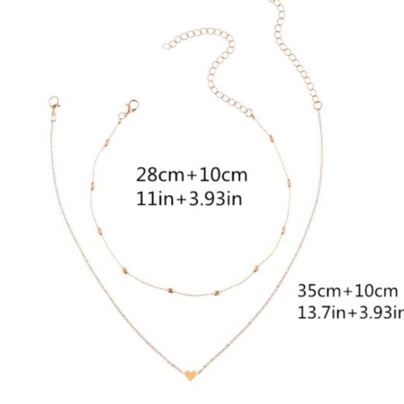 3 for $20 Gold layers Love Heart Necklace - Picture 2 of 2